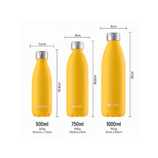 FLSK Trinkflasche aus Edelstahl